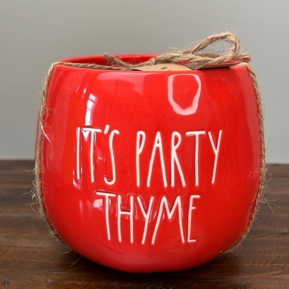 Rae Dunn “It’s Party Thyme” Planter - Picture 4 of 10